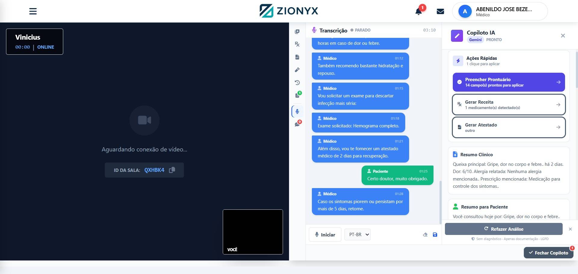 Consultas - Painel de IA e Teleconsulta